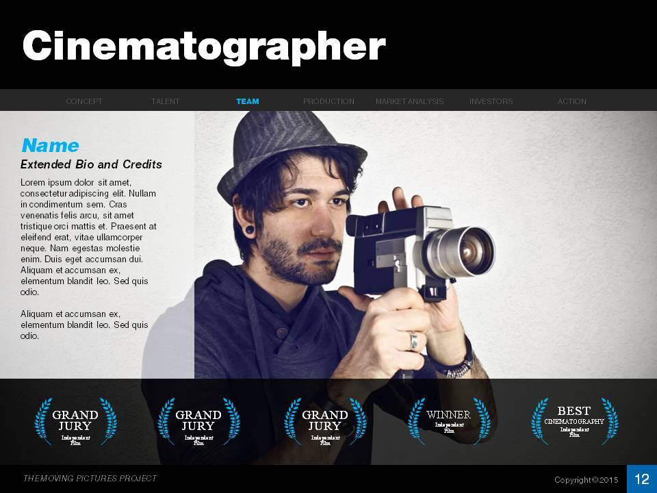 Feature Film Pitch Deck, Presentation Templates GraphicRiver